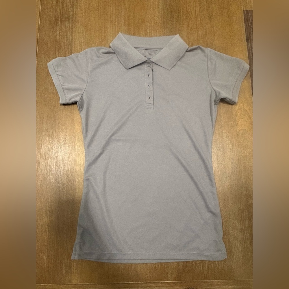 Gray Polo Shirt Performance Material
